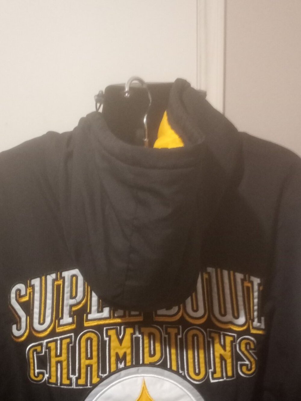 NFL PITTSBURGH STEELERS SUPER BOWL CHAMPIONSHIP Hooded Full Zip Jacket 2XL - Picture 10 of 16